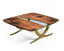 Load image into Gallery viewer, Luxurious Ivory Shaped Epoxy Resin Dining Room Coffee Table
