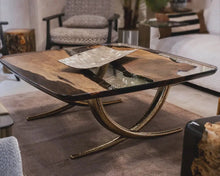Load image into Gallery viewer, Luxurious Ivory Shaped Epoxy Resin Dining Room Coffee Table