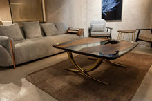 Load image into Gallery viewer, Luxurious Ivory Shaped Epoxy Resin Dining Room Coffee Table