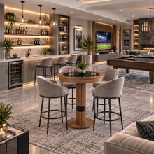 Load image into Gallery viewer, Prohibition Luxury Round Pub Table