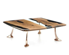 Load image into Gallery viewer, Luxury Epoxy Resin River Walnut Coffee Table | Osso Collection