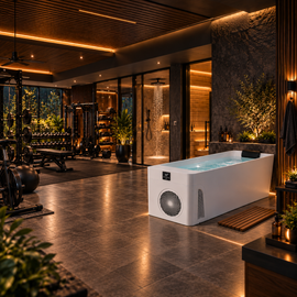 Smart Freestanding Cold Plunge Tub with Built-In Chiller & App Control