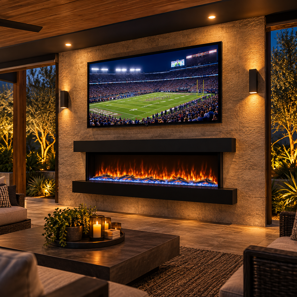 Modern Flames Landscape Pro Multi 120-Inch Linear Multi-Sided Electric Fireplace
