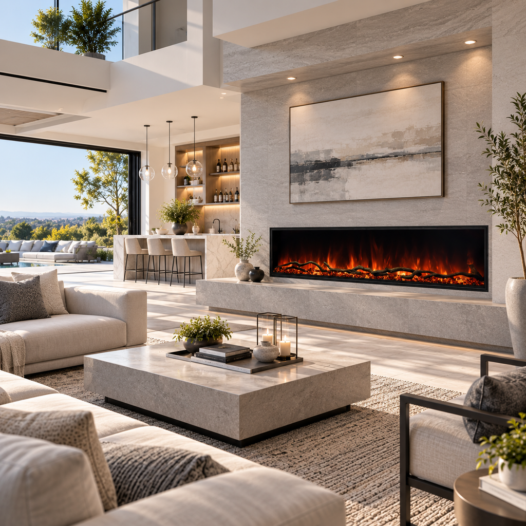 Modern Flames Landscape Pro Slim 80” Built-In Electric Fireplace
