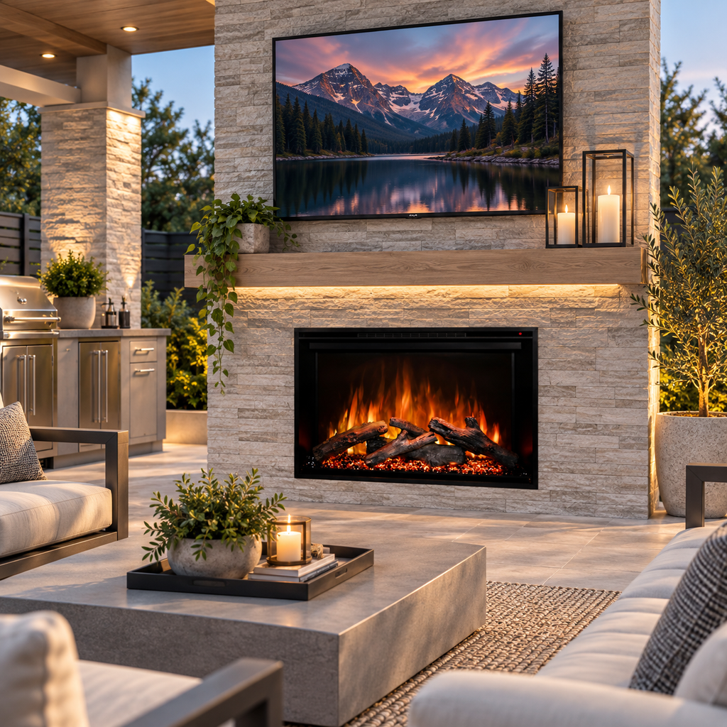 Modern Flames Redstone 54-Inch Built-In Traditional Electric Fireplace