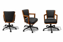 Load image into Gallery viewer, Prohibition Luxury Swivel Poker &amp; Dining Chair – Walnut or Matte Black
