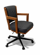 Load image into Gallery viewer, Prohibition Luxury Swivel Poker &amp; Dining Chair – Walnut or Matte Black