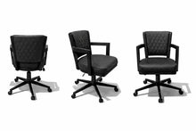 Load image into Gallery viewer, Prohibition Luxury Swivel Poker &amp; Dining Chair – Walnut or Matte Black