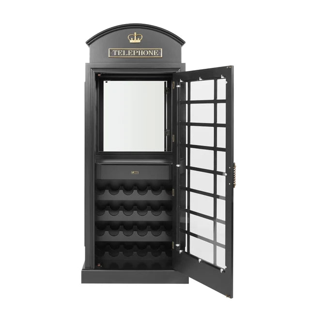 English Telephone Booth Luxury Bar Cabinet