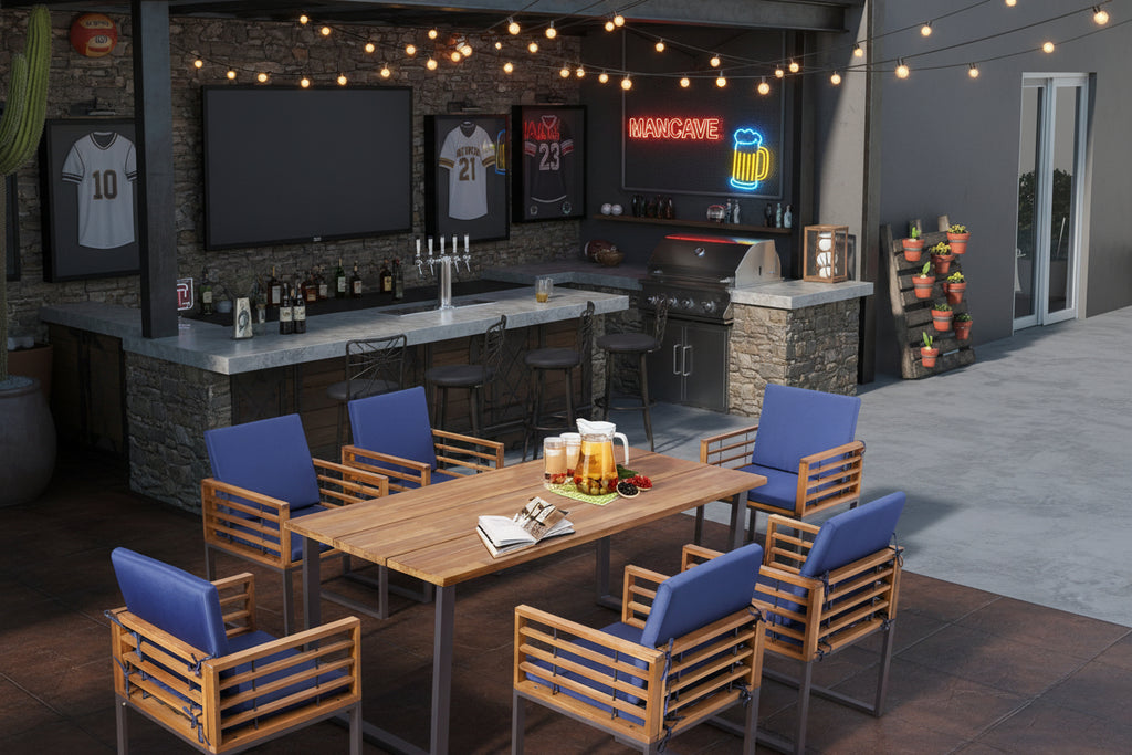 Outdoor Patio Dining Chairs Set