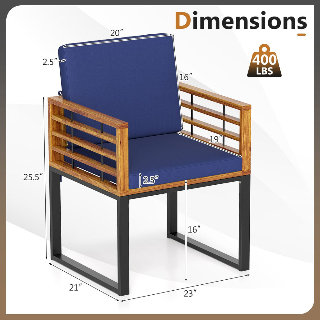 Outdoor Patio Dining Chairs Set