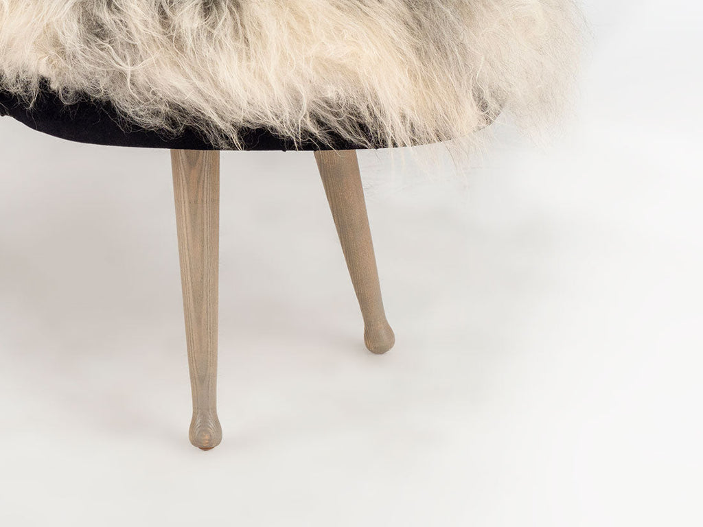 Freeform Icelandic Bench (Grey and White)