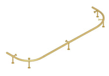Load image into Gallery viewer, Prohibition 60-Inch Cocktail Bar Foot Rail – Matte Black or Polished Brass