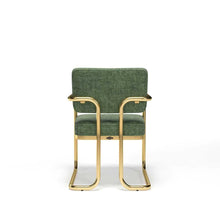 Load image into Gallery viewer, Prohibition Vintage Green &amp; Brushed Brass Poker and Dining Chair