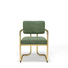 Load image into Gallery viewer, Prohibition Vintage Green &amp; Brushed Brass Poker and Dining Chair