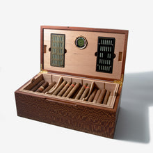 Load image into Gallery viewer, Cigar Humidor - Lacewood with Spanish Cedar Lining - 80 Capacity
