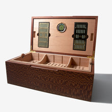 Load image into Gallery viewer, Cigar Humidor - Lacewood with Spanish Cedar Lining - 80 Capacity