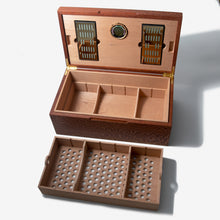 Load image into Gallery viewer, Cigar Humidor - Lacewood with Spanish Cedar Lining - 80 Capacity