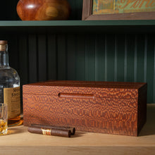 Load image into Gallery viewer, Cigar Humidor - Lacewood with Spanish Cedar Lining - 80 Capacity