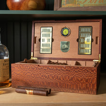 Load image into Gallery viewer, Cigar Humidor - Lacewood with Spanish Cedar Lining - 80 Capacity
