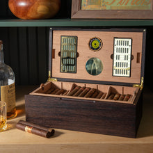 Load image into Gallery viewer, Cigar Humidor - Wenge with Spanish Cedar Lining - 80 Capacity