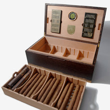 Load image into Gallery viewer, Cigar Humidor - Wenge with Spanish Cedar Lining - 80 Capacity