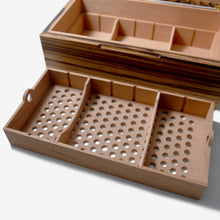 Load image into Gallery viewer, Cigar Humidor - Zebrawood with Spanish Cedar Lining - 80 Capacity