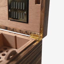 Load image into Gallery viewer, Cigar Humidor - Zebrawood with Spanish Cedar Lining - 80 Capacity