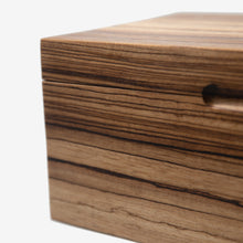 Load image into Gallery viewer, Cigar Humidor - Zebrawood with Spanish Cedar Lining - 80 Capacity