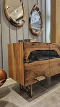 Load image into Gallery viewer, Wood and Resin Dining Room Buffet &amp; Sideboard Table | Voronoi Collection