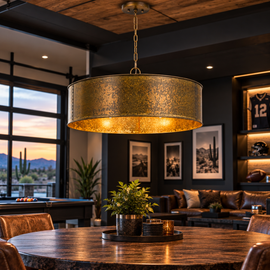Rochefort 5-Light Distressed Gold Metal Chandelier