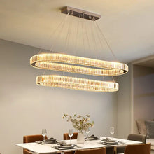 Load image into Gallery viewer, Decorbites Crystal Pendant Chandelier | Modern LED Ceiling Light