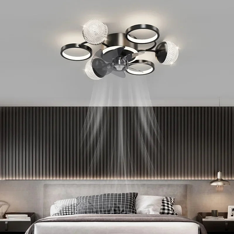 Modern LED Ceiling Fan with Remote & Light | Decorbites