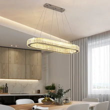 Load image into Gallery viewer, Decorbites Crystal Pendant Chandelier | Modern LED Ceiling Light