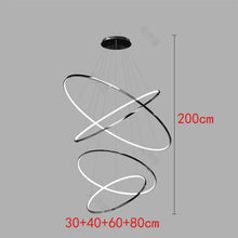 Load image into Gallery viewer, Joesee Modern Multi-Ring LED Pendant Light – Dimmable