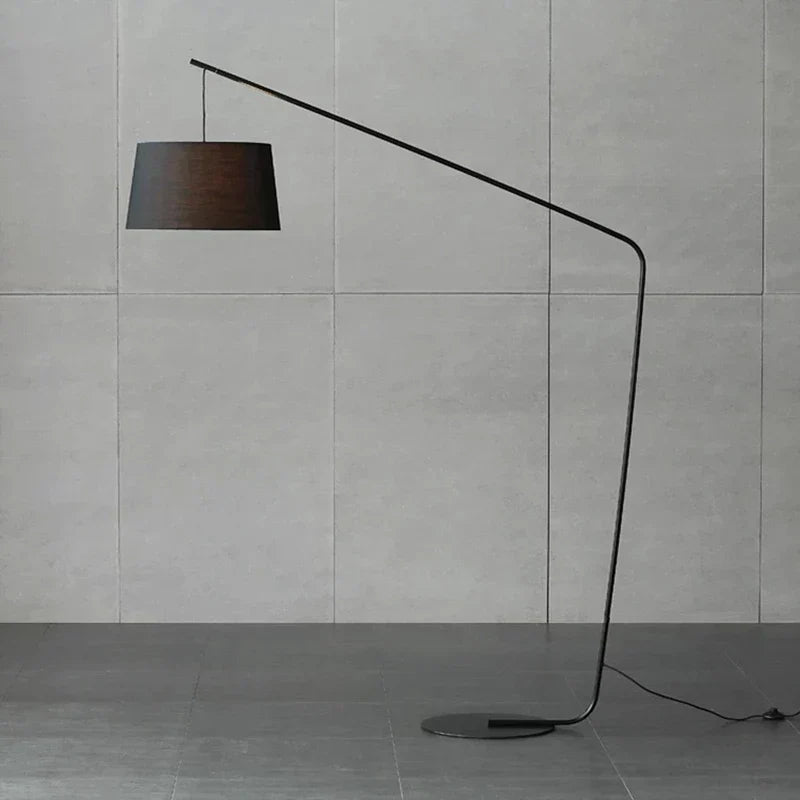 Modern LED Floor Lamp with Remote – Adjustable Fishing Arc Standing Light
