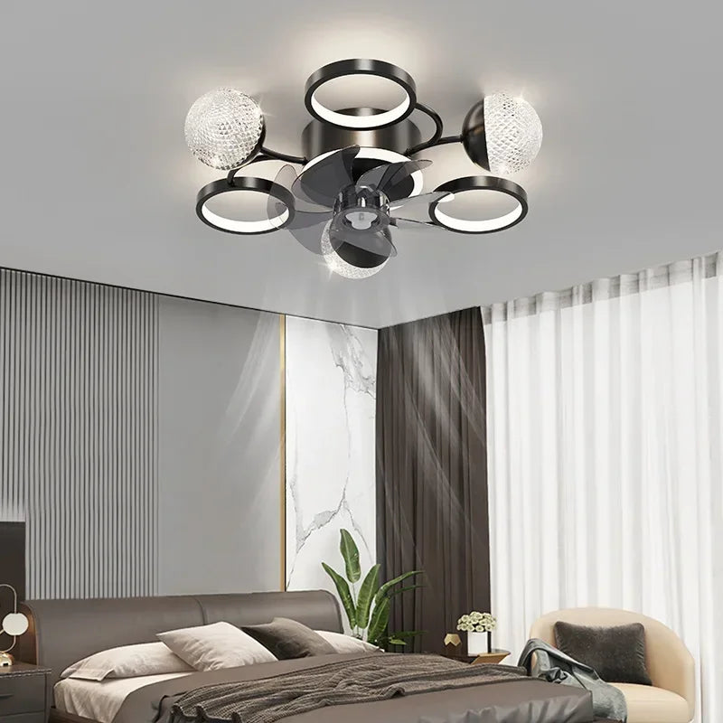 Modern LED Ceiling Fan with Remote & Light | Decorbites
