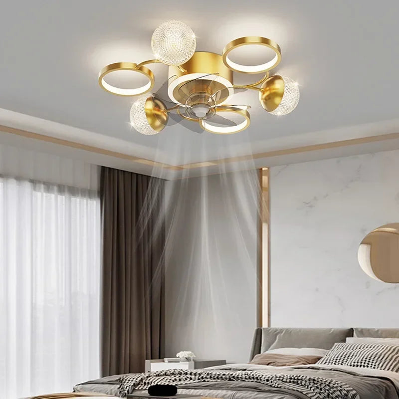 Modern LED Ceiling Fan with Remote & Light | Decorbites