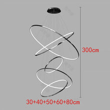 Load image into Gallery viewer, Joesee Modern Multi-Ring LED Pendant Light – Dimmable