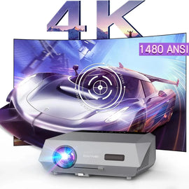 Auto Focus 1080P Projector with Android TV & Wi-Fi 6