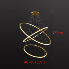 Load image into Gallery viewer, Joesee Modern Multi-Ring LED Pendant Light – Dimmable