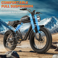 Load image into Gallery viewer, Kickwey K7 Adult Electric Bicycle 1500w 48V 23ah Mountain Electric Bike 20 Inch Fat Tire Outdoor Entertainment Off Road E Bike