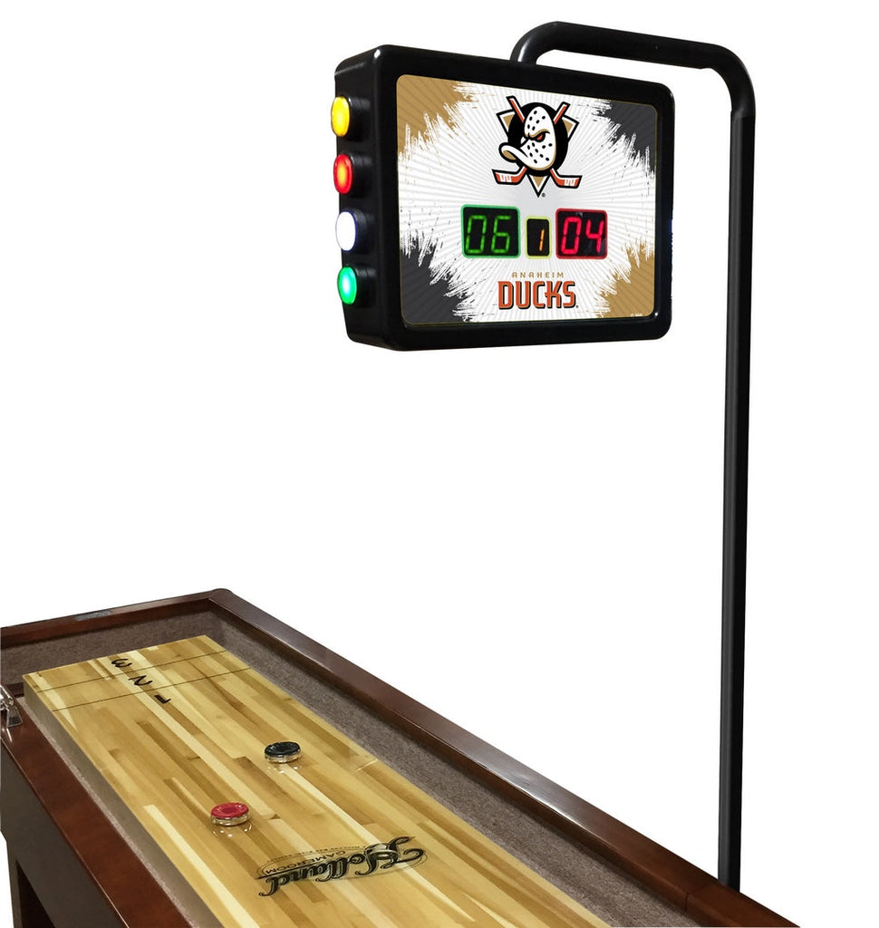 Anaheim Ducks NHL Laser-Engraved Shuffleboard Table