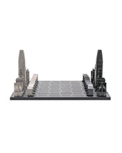 Load image into Gallery viewer, San Francisco Skyline Chess Set – Stainless Steel Luxury Mancave Edition
