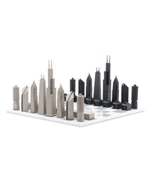 Chicago Skyline Chess Set – Luxury Architectural Mancave Chess Board