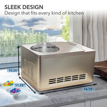 Load image into Gallery viewer, Whynter 2.1-Quart Automatic Ice Cream &amp; Yogurt Maker with Compressor