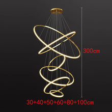Load image into Gallery viewer, Joesee Modern Multi-Ring LED Pendant Light – Dimmable