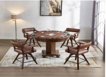 Merion Bar Back Bar with Hutch with Game Table