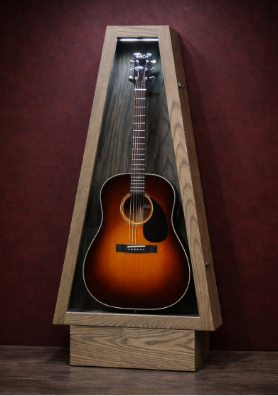 Freestanding Guitar Humidor Display Cabinet