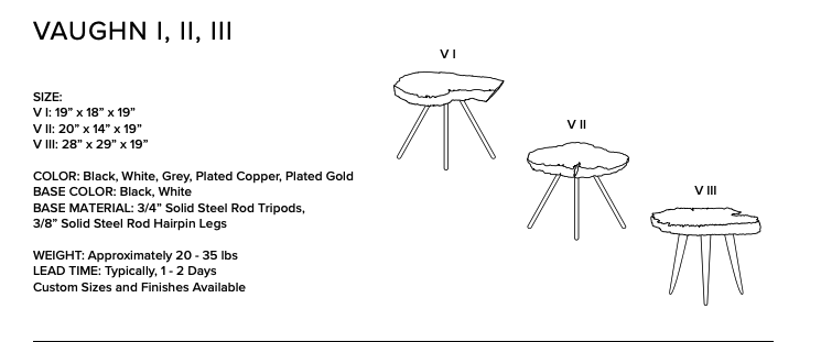 Live Edge Concrete Side Table | Industrial Accent Table